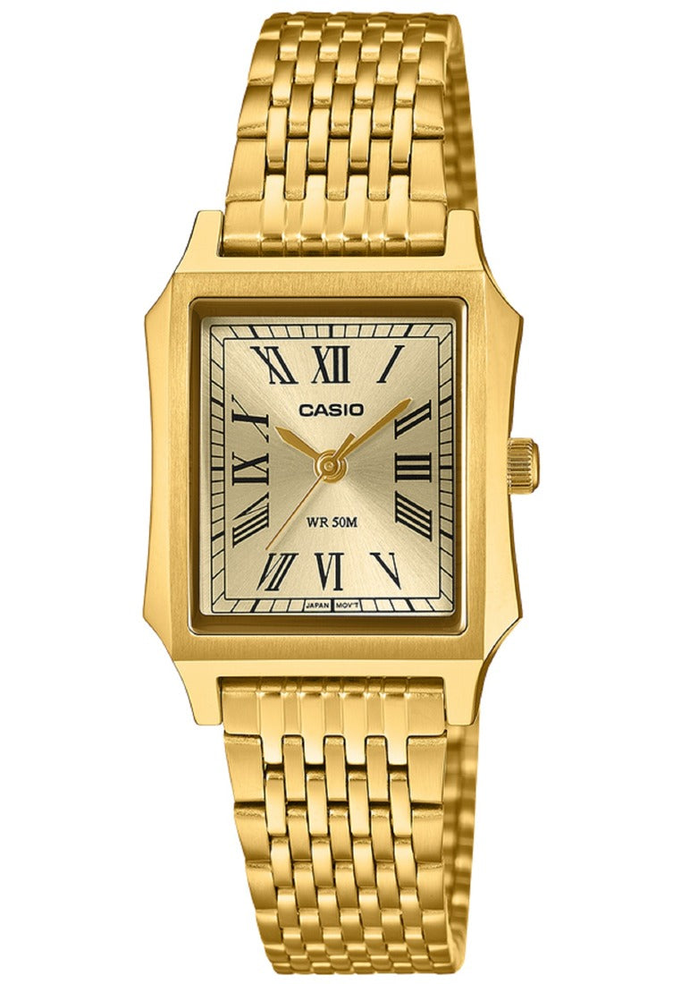 Casio Analog Stainless Steel Strap Watch for Women LTP-B190G-9BVDF