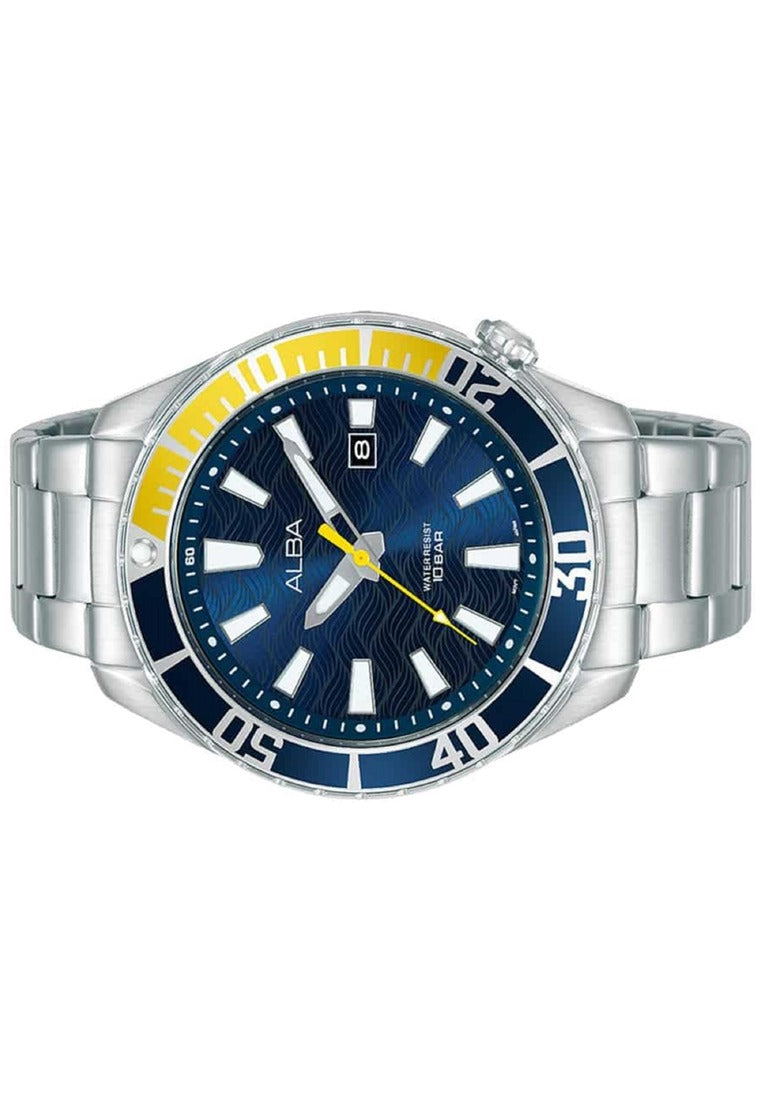 Alba Active Analog Stainless Steel Strap Watch for Men AG8K25X1-Watch Portal Philippines