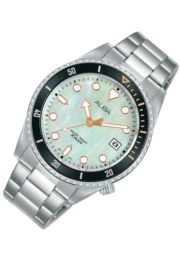 Alba Active Analog Stainless Steel Strap Watch for Women AG8L49X1-Watch Portal Philippines