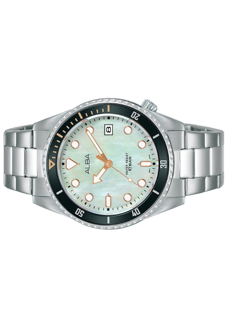 Alba Active Analog Stainless Steel Strap Watch for Women AG8L49X1-Watch Portal Philippines
