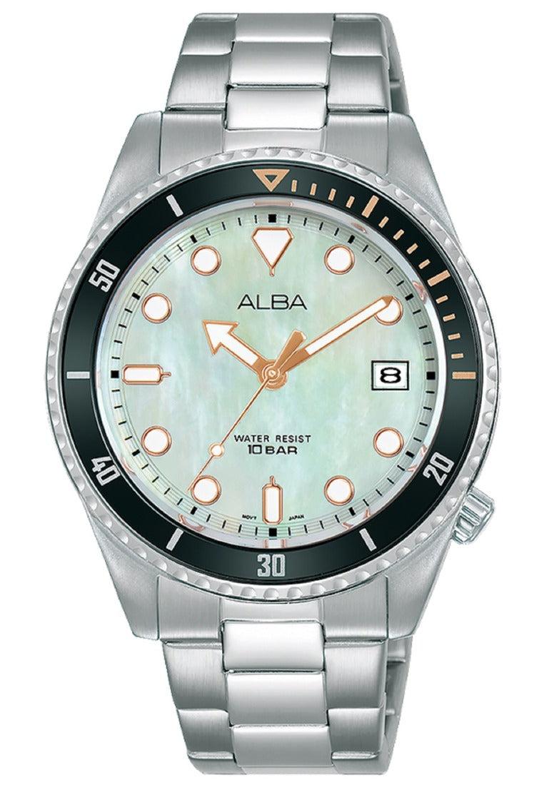 Alba Active Analog Stainless Steel Strap Watch for Women AG8L49X1-Watch Portal Philippines
