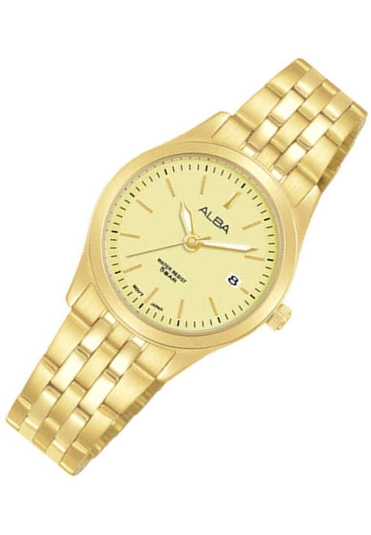 Alba Prestige Luminous Dial Analog Stainless Steel Strap Watch for Women AH7CF6X1-Watch Portal Philippines