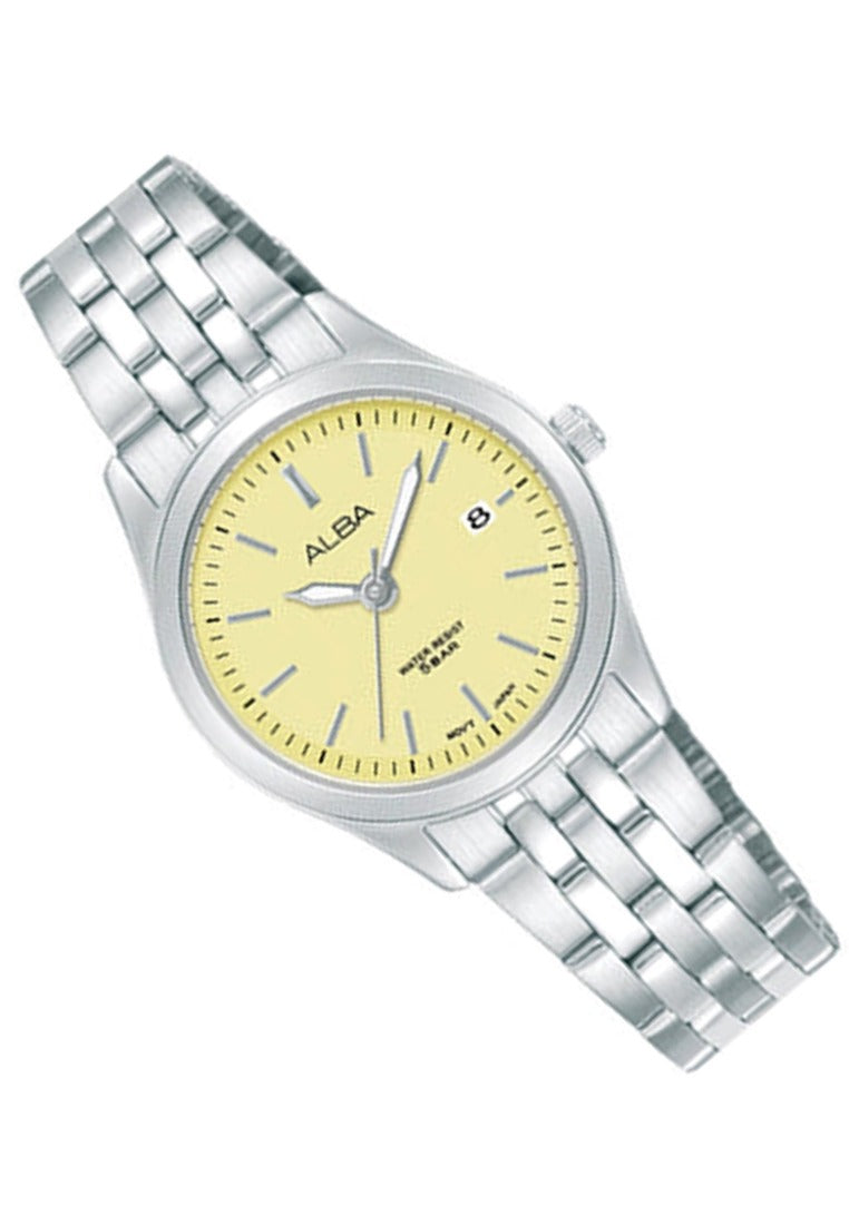 Alba Prestige Luminous Dial Analog Stainless Steel Strap Watch for Women AH7CF9X1-Watch Portal Philippines