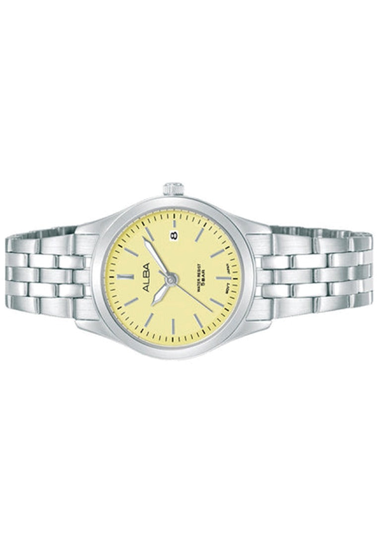 Alba Prestige Luminous Dial Analog Stainless Steel Strap Watch for Women AH7CF9X1-Watch Portal Philippines