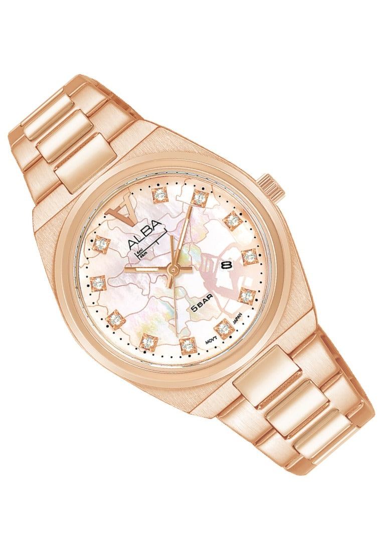 Alba Signa Analog Stainless Steel Strap Watch for Women AH7Y10X1-Watch Portal Philippines