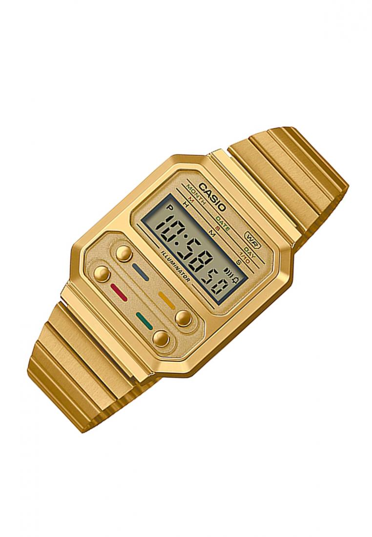 Casio A100WEG-9A Digital Stainless Steel Strap Watch-Watch Portal Philippines