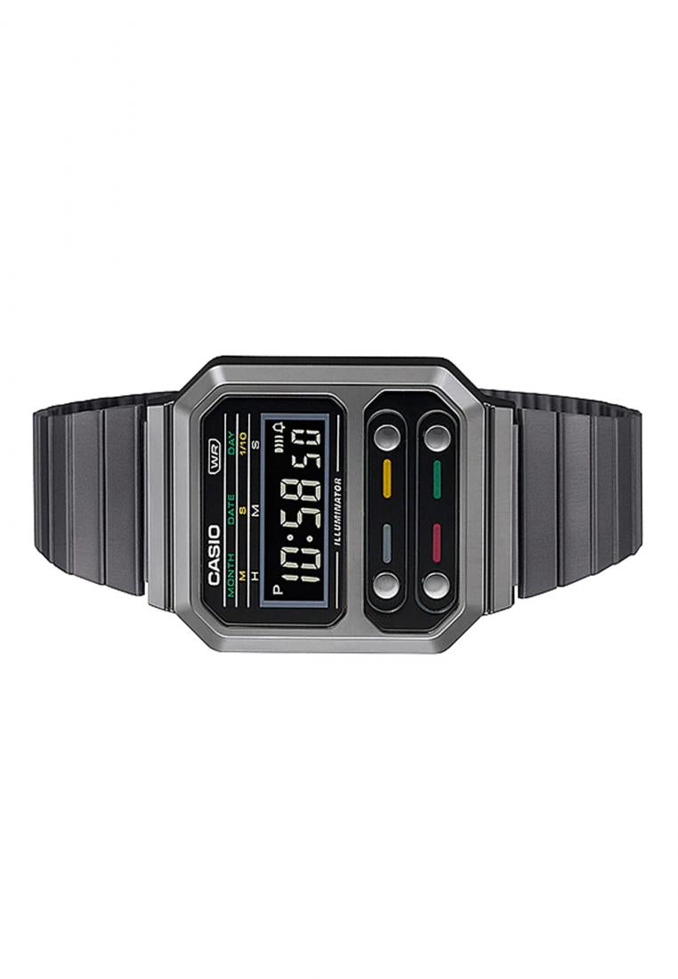 Casio A100WEGG-1A Digital Stainless Steel Strap Watch-Watch Portal Philippines