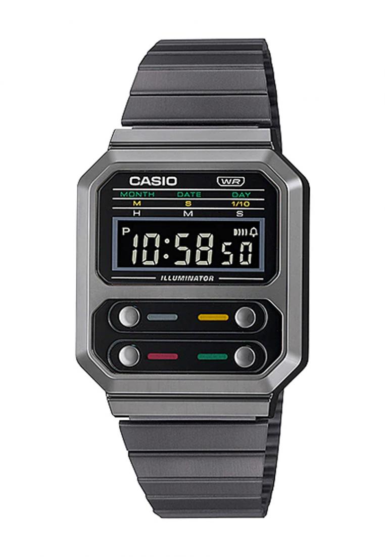 Casio A100WEGG-1A Digital Stainless Steel Strap Watch-Watch Portal Philippines