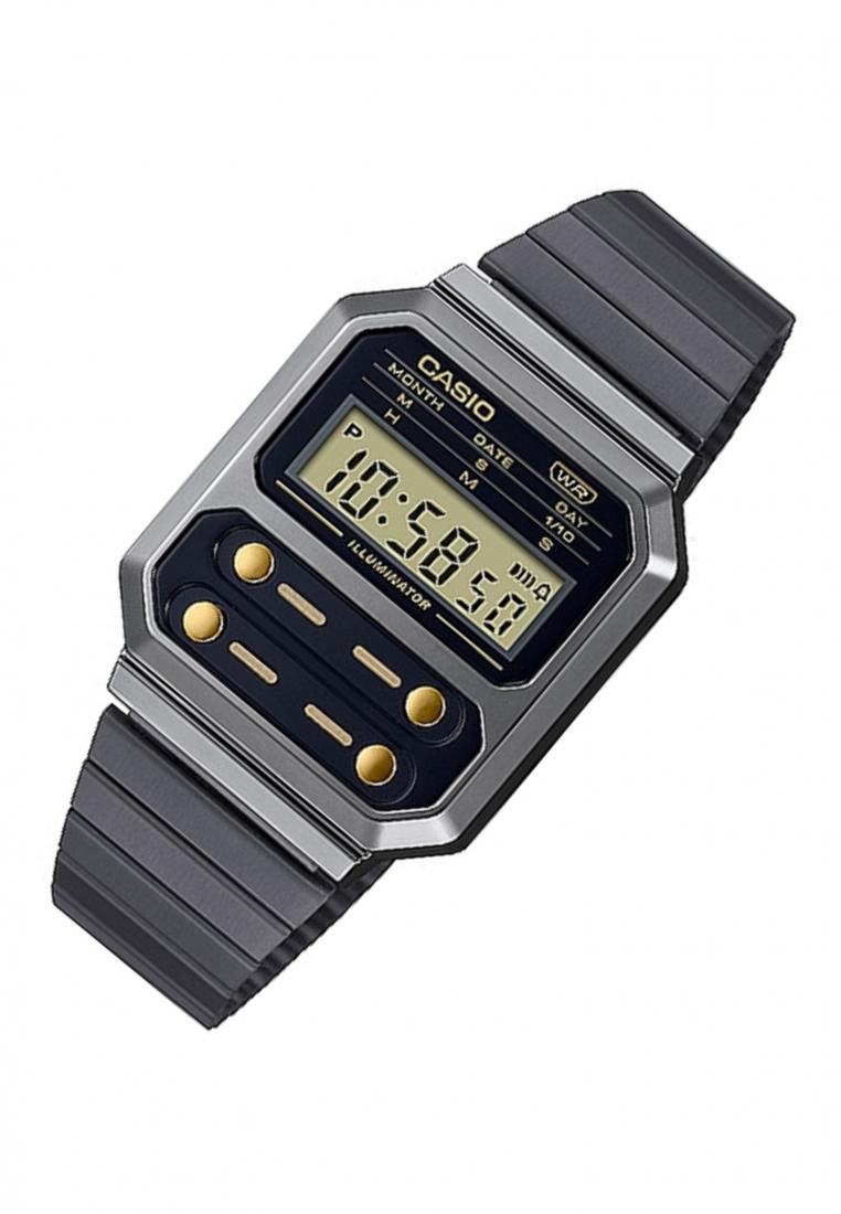 Casio A100WEGG-1A2 Digital Stainless Steel Strap Watch-Watch Portal Philippines