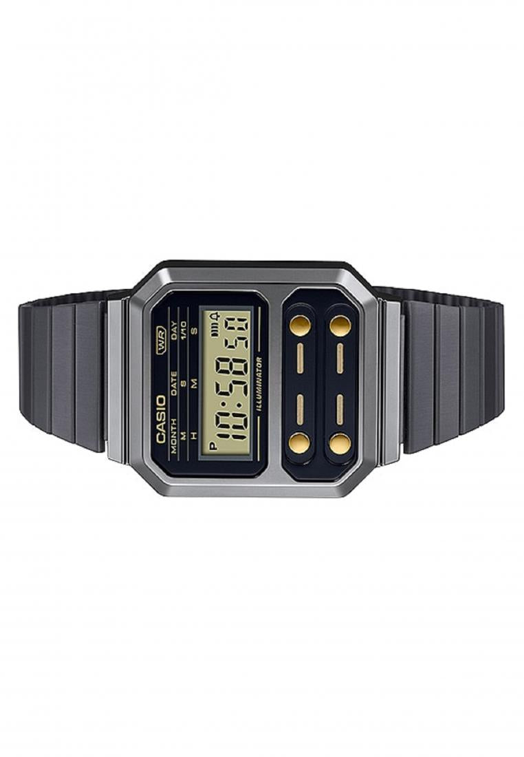 Casio A100WEGG-1A2 Digital Stainless Steel Strap Watch-Watch Portal Philippines