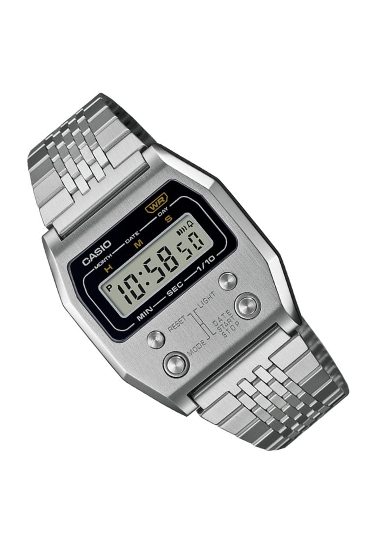 Casio A1100D-1DF Digital Silver Strap Watch For Men-Watch Portal Philippines