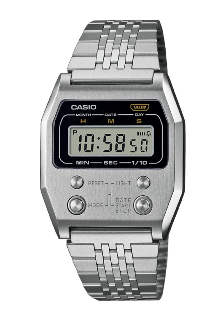 Casio A1100D-1DF Digital Silver Strap Watch For Men-Watch Portal Philippines