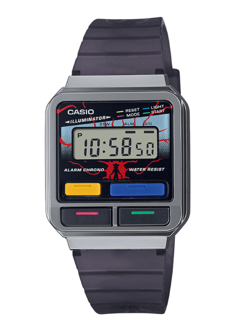 Casio A120WEST-1A Digital Stranger Things Collaboration Rubber Strap Watch For Men-Watch Portal Philippines