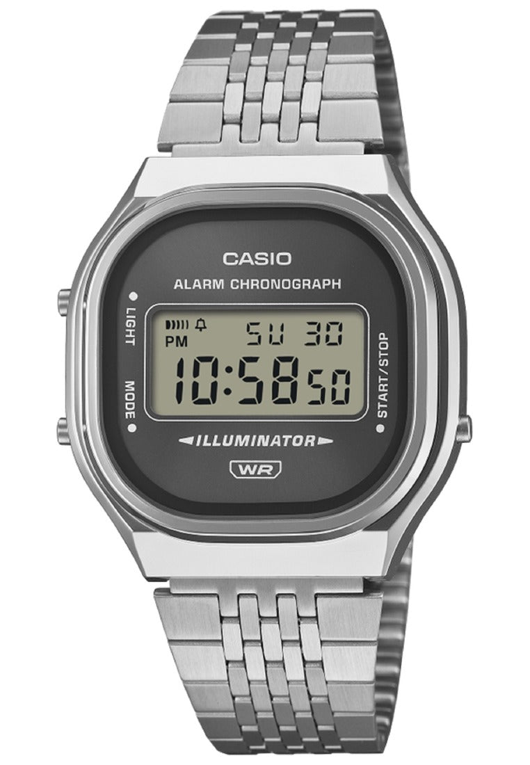 Casio A140WE-8ADF Stainless Steel Strap Digital Watch-Watch Portal Philippines