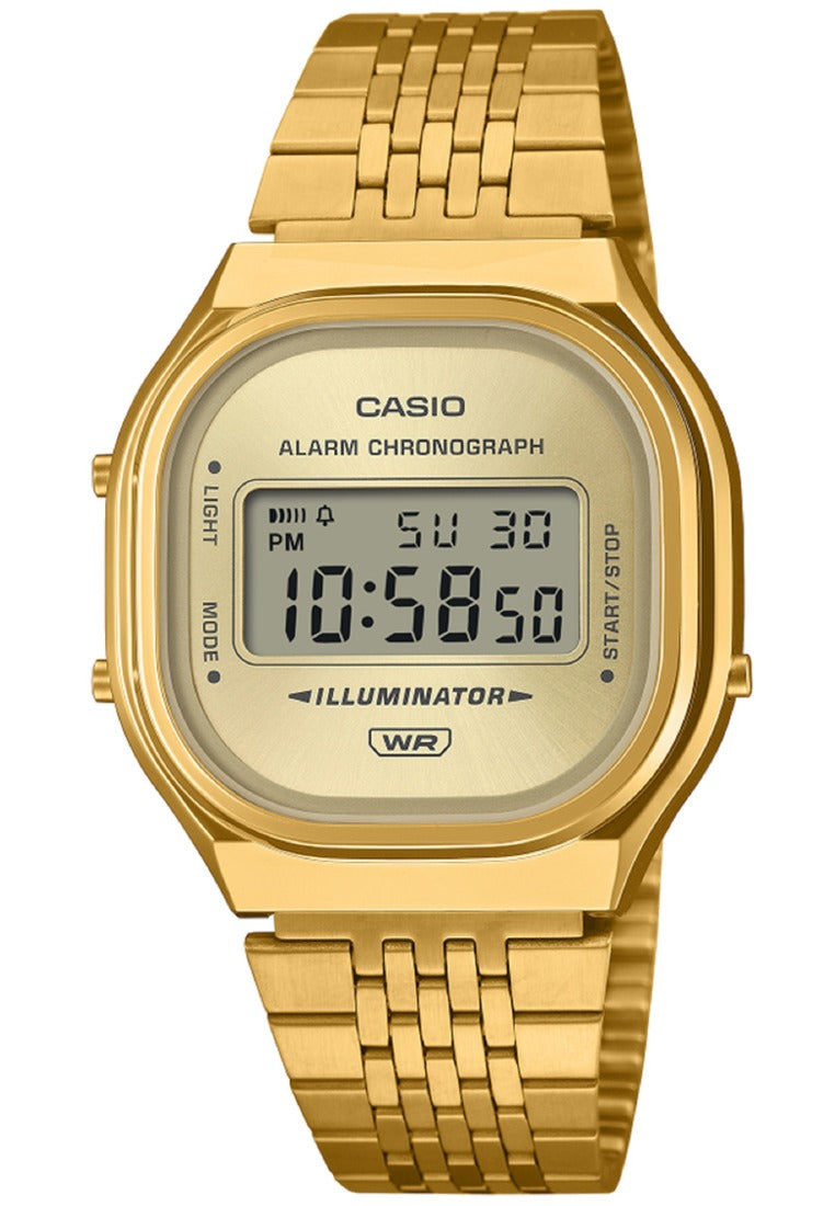 Casio A140WEG-9ADF Stainless Steel Strap Digital Watch-Watch Portal Philippines