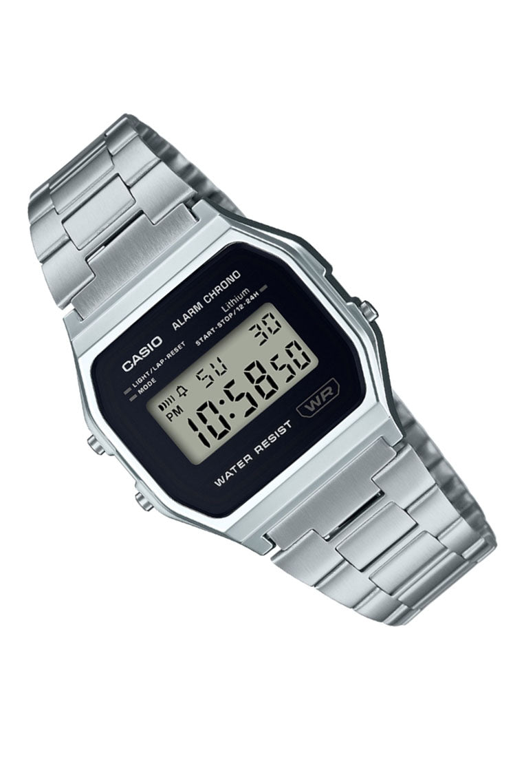 Casio A158WEA-1DF Stainless Steel Strap Analog Watch-Watch Portal Philippines