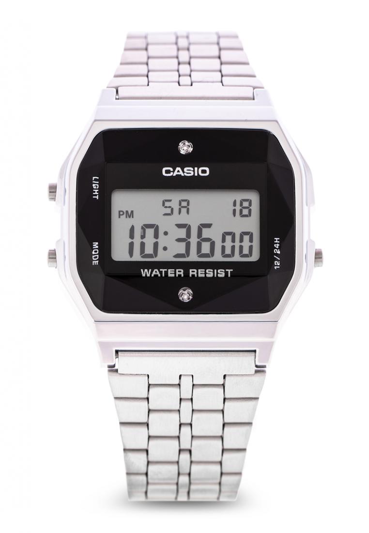 Casio A159WAD-1DF Digital Stainless Steel Strap Watch-Watch Portal Philippines