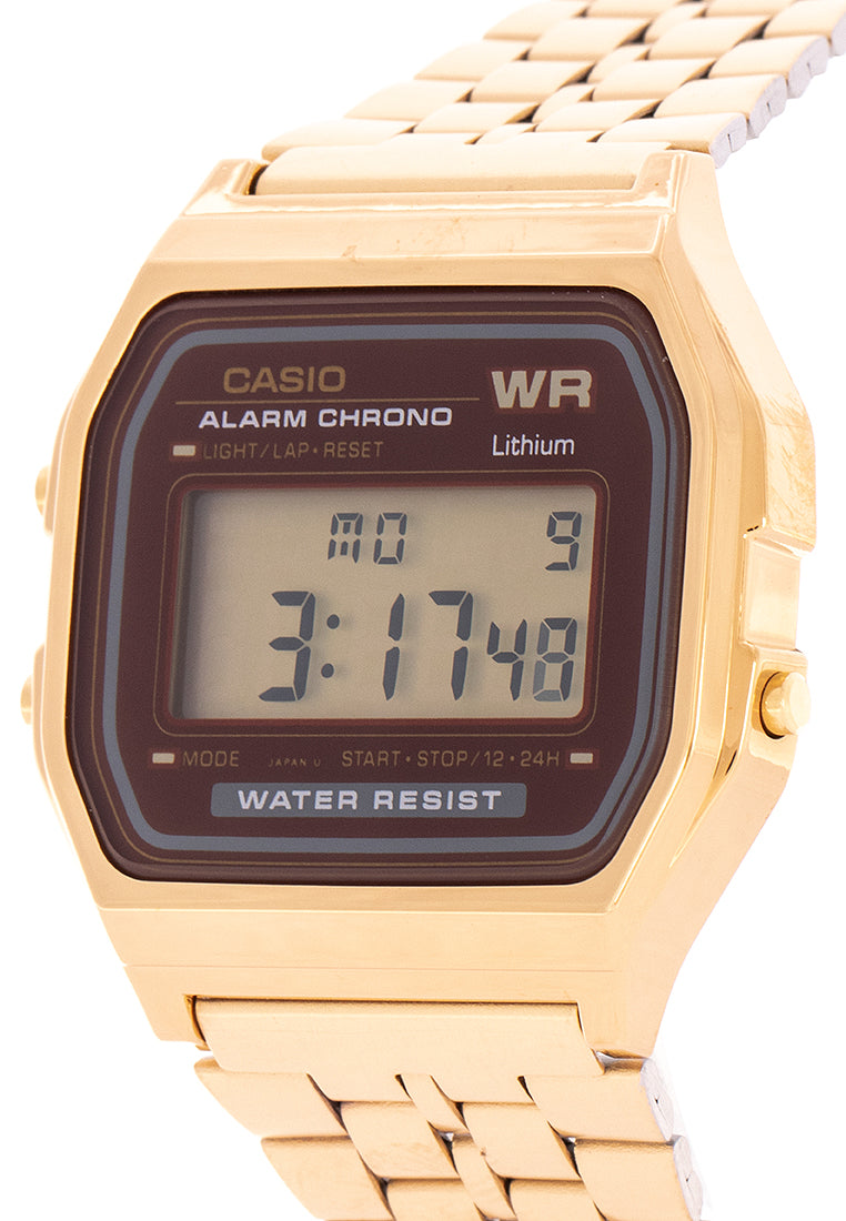Casio A159WGEA-5DF Digital Stainless Steel Strap Watch for Women-Watch Portal Philippines