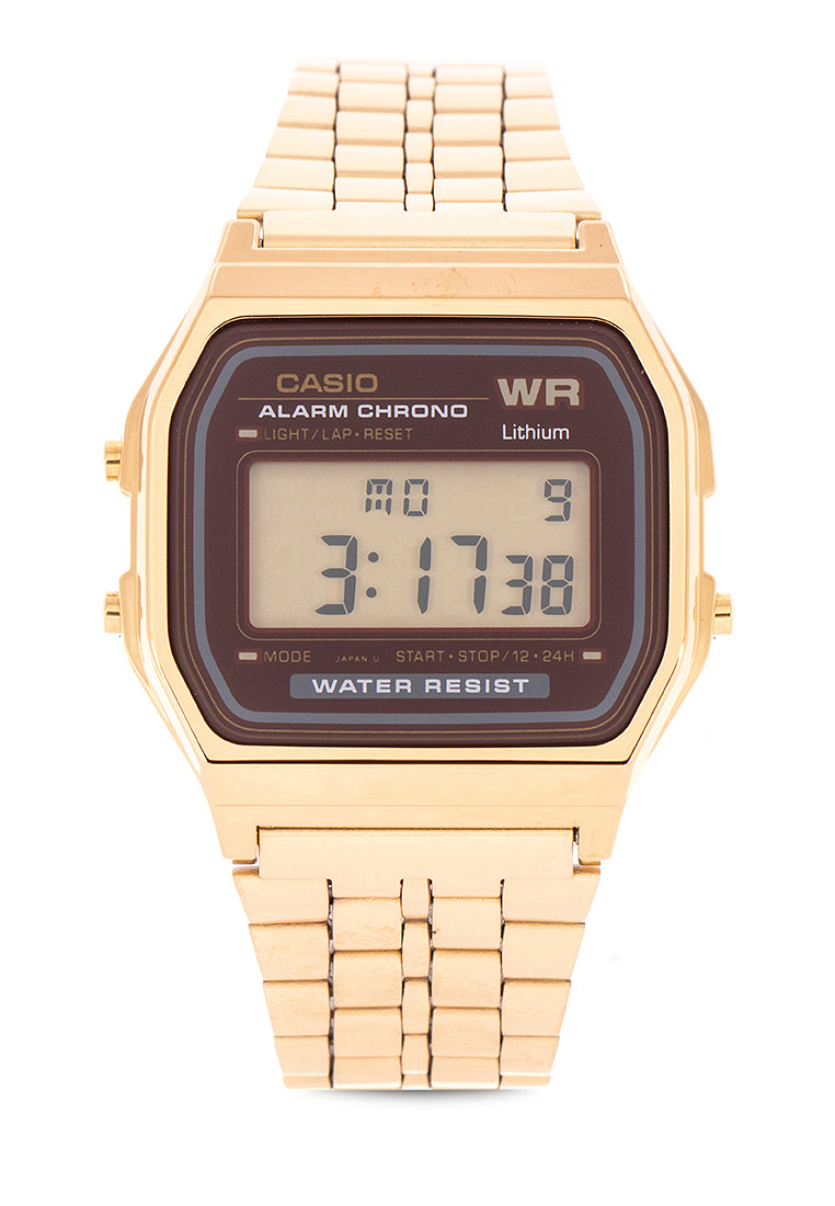 Casio A159WGEA-5DF Digital Stainless Steel Strap Watch for Women-Watch Portal Philippines