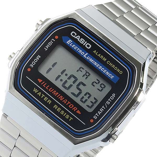 Casio A168WA-1UWD Silver Stainless Watch for Men and Women-Watch Portal Philippines