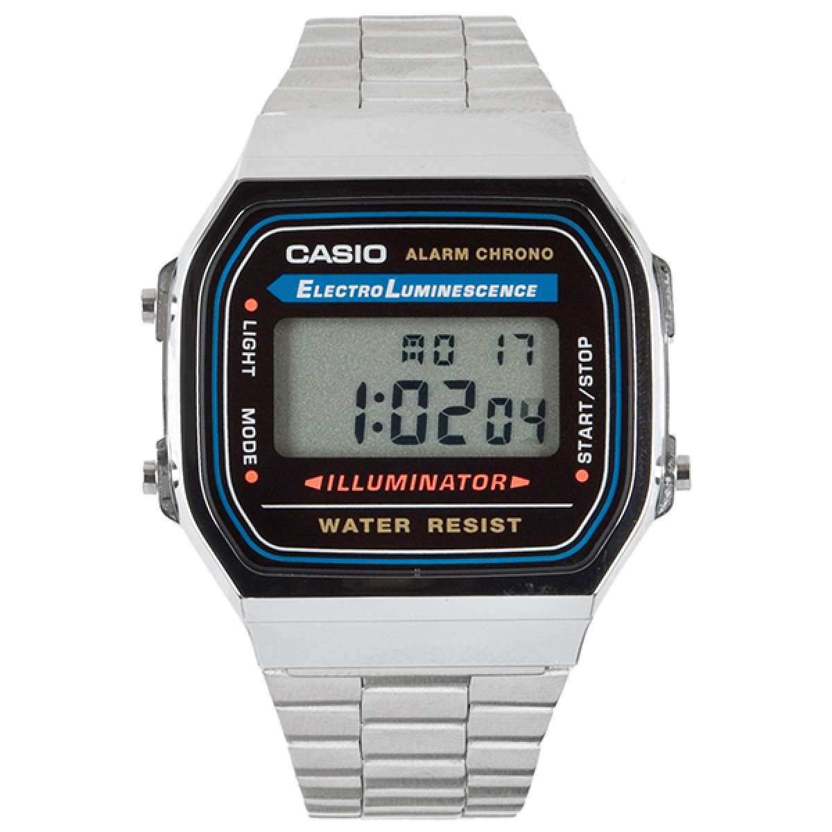 Casio A168WA-1UWD Silver Stainless Watch for Men and Women-Watch Portal Philippines