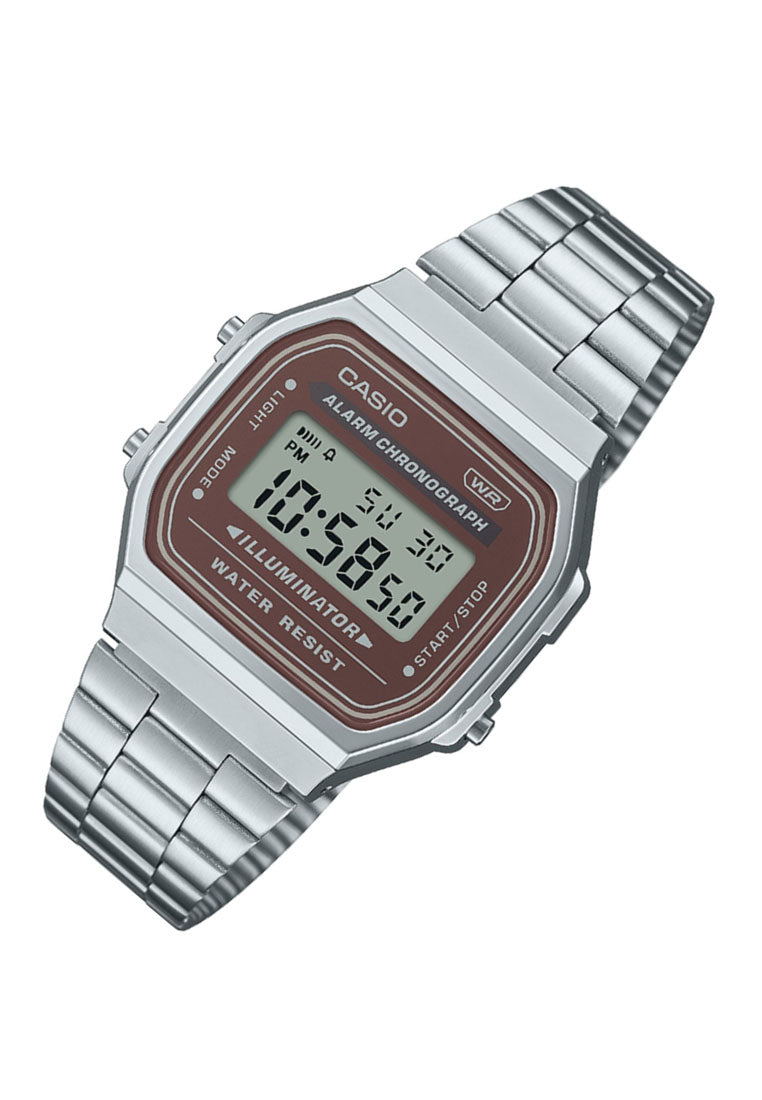 Casio A168WA-5A Digital Stainless Steel Strap Watch-Watch Portal Philippines