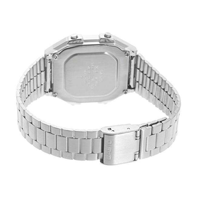 Casio A168WEC-3DF Silver Camouflage Stainless Watch for Men and Women-Watch Portal Philippines
