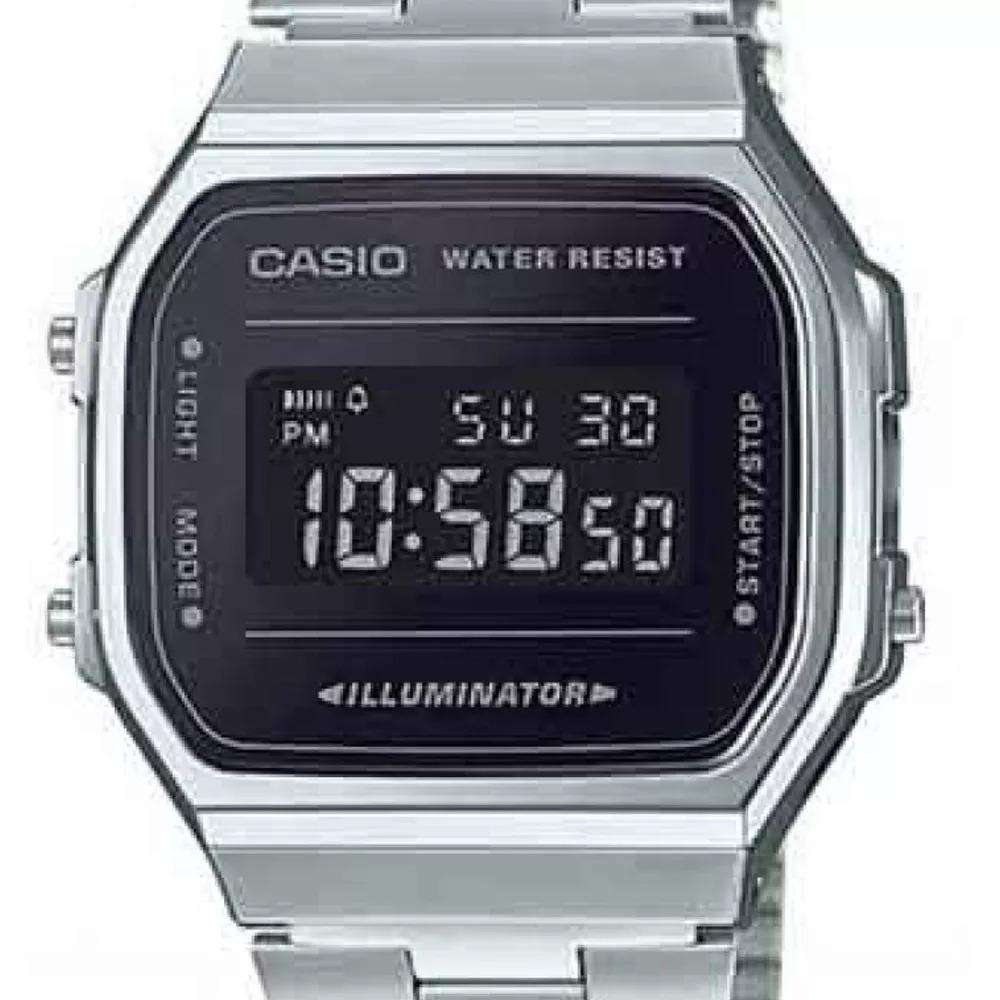 Casio A168WEM-1DF Silver Stainless Watch Unisex-Watch Portal Philippines