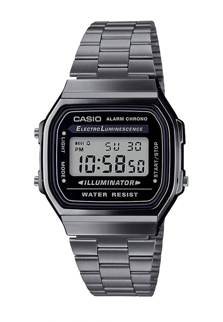 Casio A168WGG-1ADF Digital Stainless Steel Strap Watch-Watch Portal Philippines