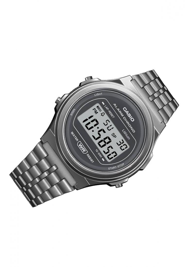 Casio A171WEGG-1A Digital Stainless Steel Strap Watch-Watch Portal Philippines
