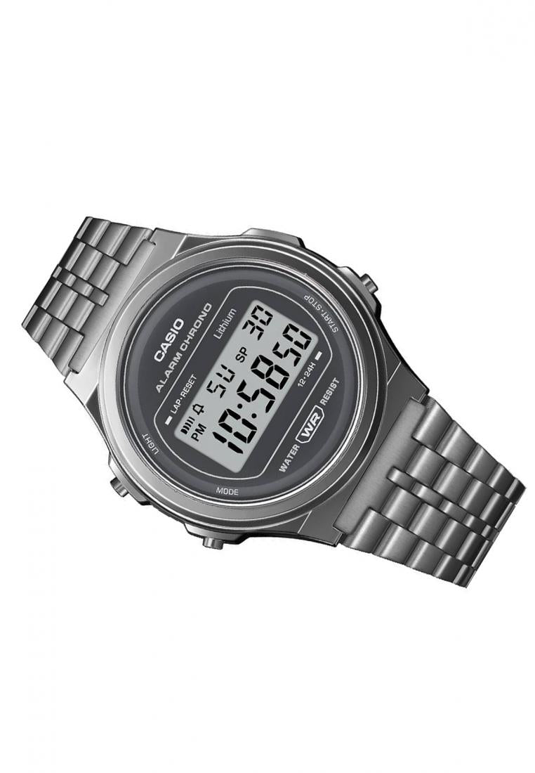 Casio A171WEGG-1A Digital Stainless Steel Strap Watch-Watch Portal Philippines