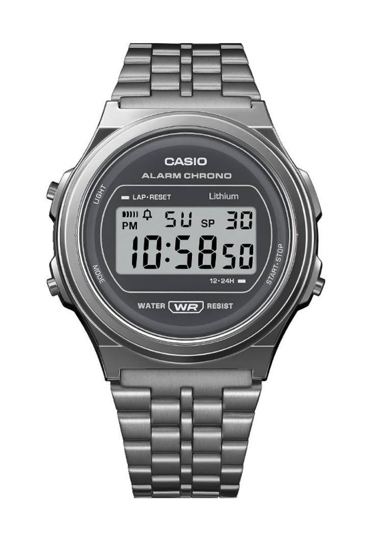 Casio A171WEGG-1A Digital Stainless Steel Strap Watch-Watch Portal Philippines