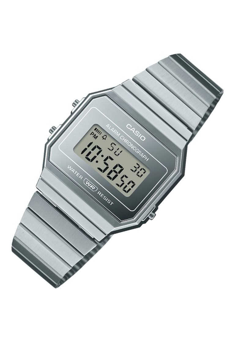 Casio A700WEV-7A Digital Stainless Steel Strap Watch for Unisex-Watch Portal Philippines
