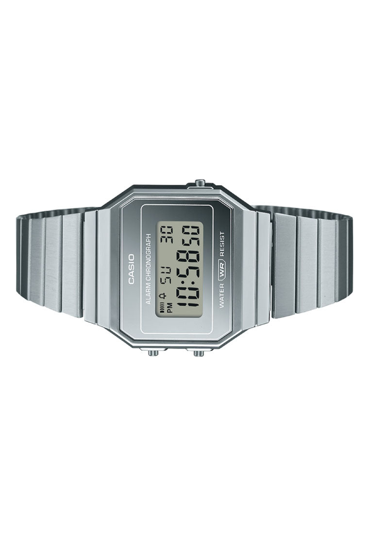 Casio A700WEV-7A Digital Stainless Steel Strap Watch for Unisex-Watch Portal Philippines
