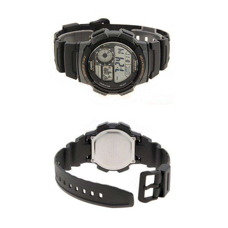 Casio AE-1000W-1A Black Resin Strap Watch For Men-Watch Portal Philippines