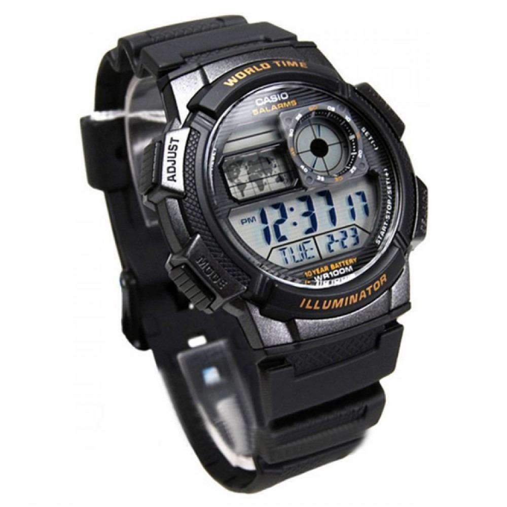 Casio AE-1000W-1A Black Resin Strap Watch For Men-Watch Portal Philippines