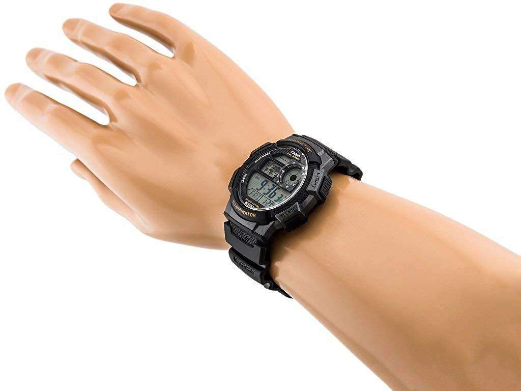 Casio AE-1000W-1A Black Resin Strap Watch For Men-Watch Portal Philippines