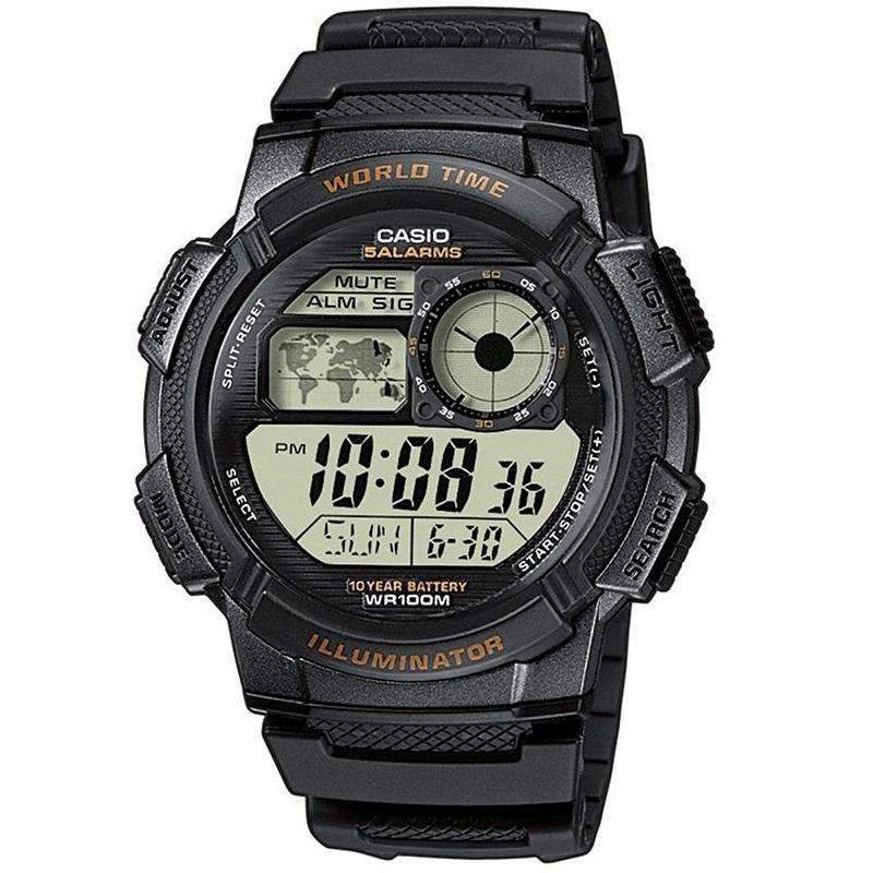 Casio AE-1000W-1A Black Resin Strap Watch For Men-Watch Portal Philippines