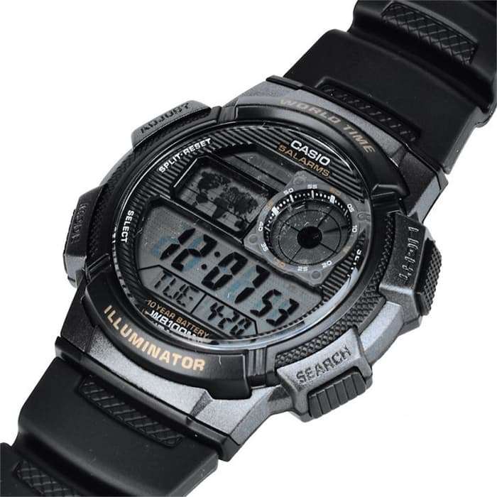 Casio AE-1000W-1B Black Resin Strap Watch For Men-Watch Portal Philippines