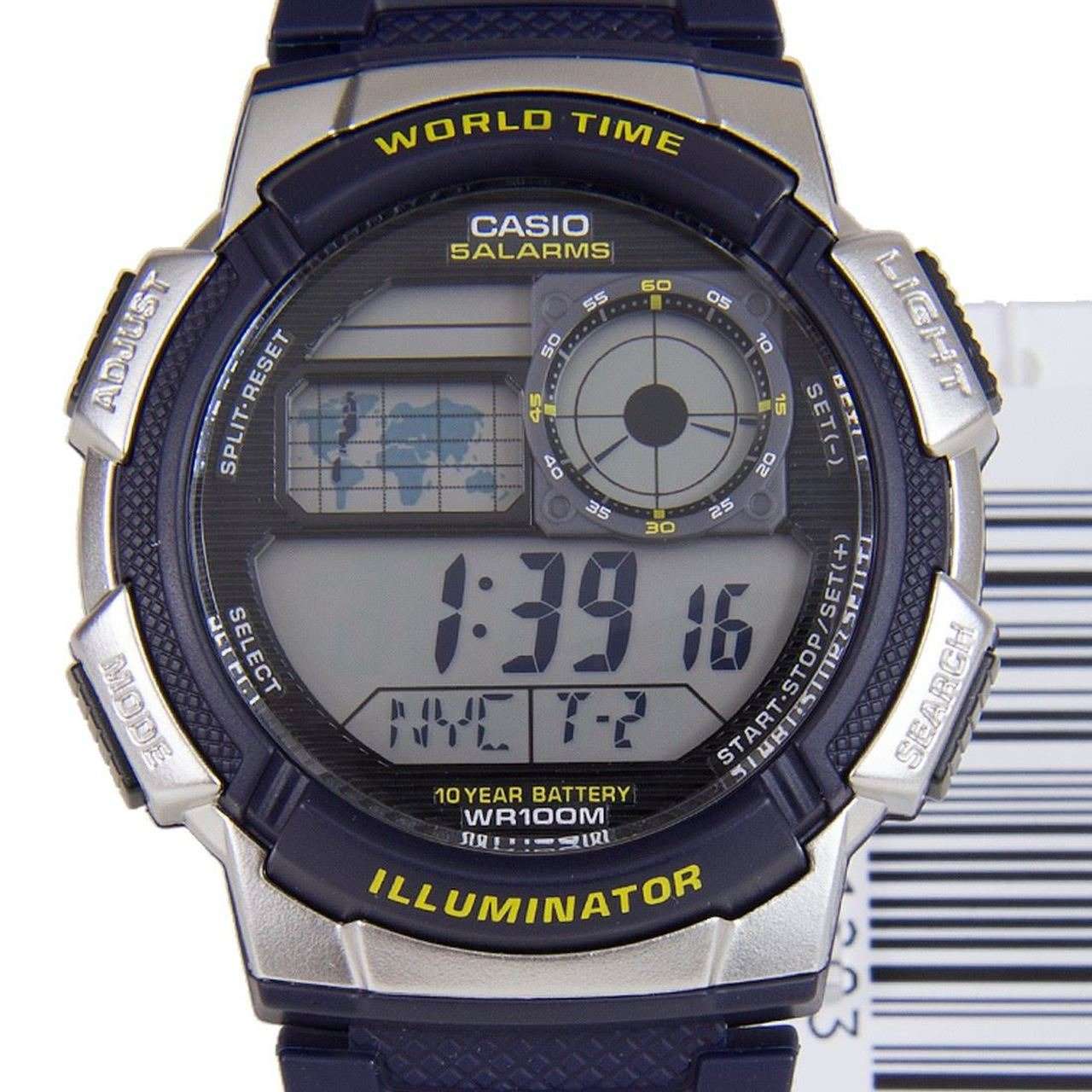 Casio AE-1000W-2A Navy Blue Resin Strap Watch for Men-Watch Portal Philippines