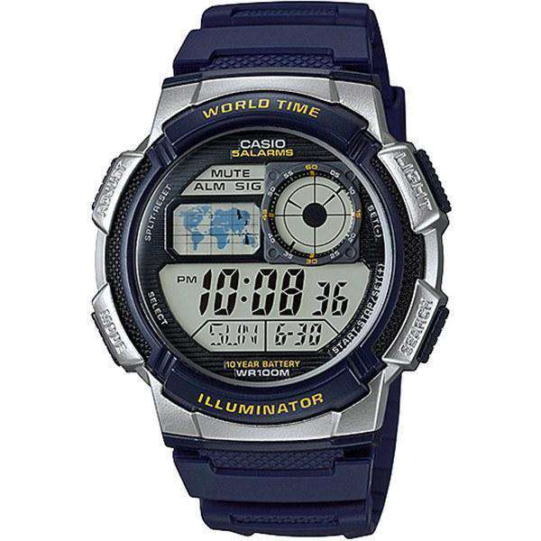 Casio AE-1000W-2A Navy Blue Resin Strap Watch for Men-Watch Portal Philippines