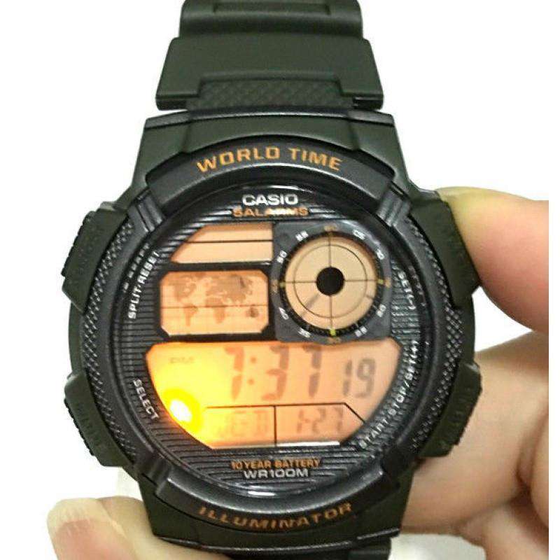 Casio AE-1000W-3A Green Resin Strap Watch for Men-Watch Portal Philippines