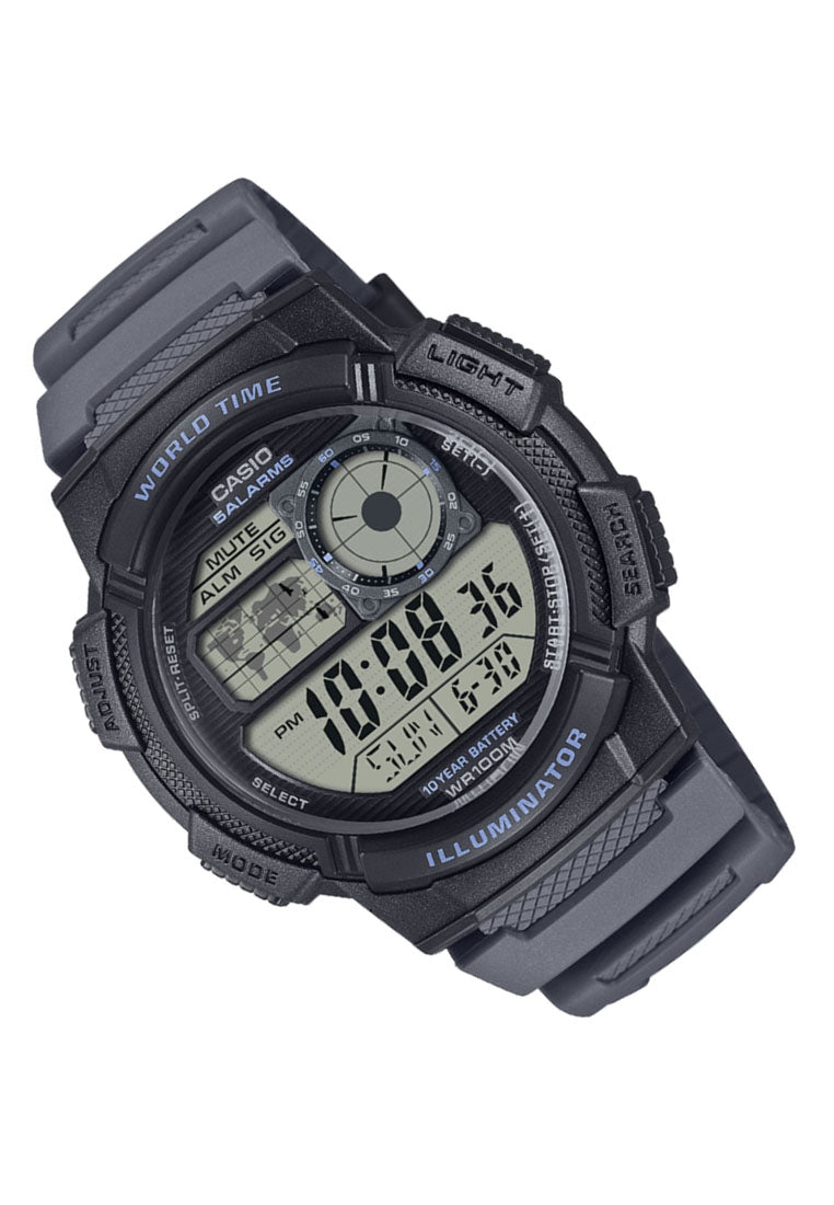 Casio AE-1000W-8A Digital Rubber Strap Watch For Men-Watch Portal Philippines