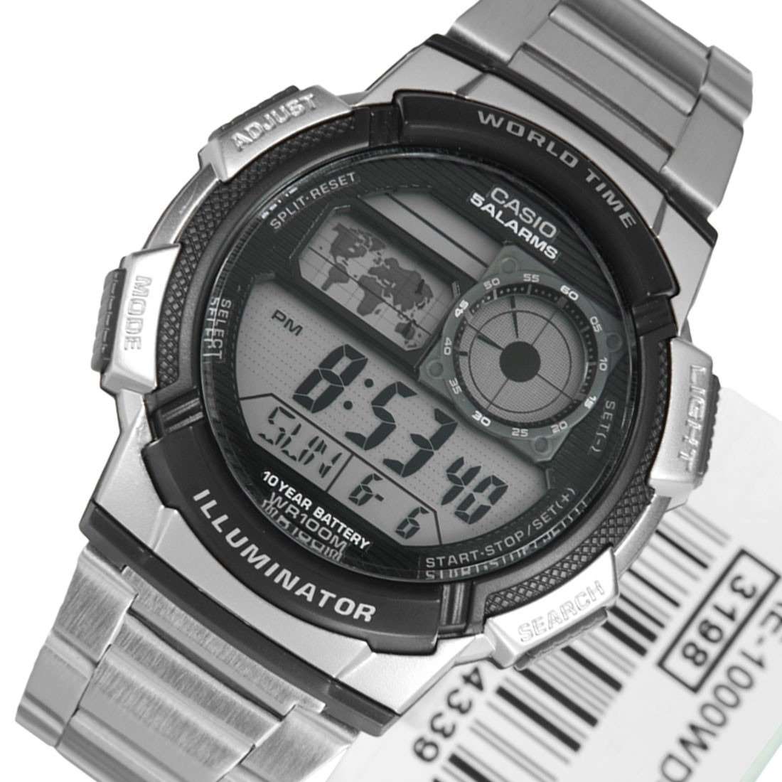 Casio AE-1000WD-1A Silver Stainless Watch for Men-Watch Portal Philippines