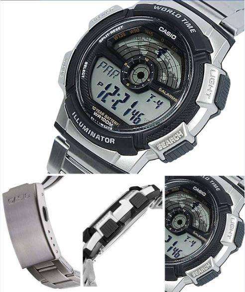 Casio AE-1000WD-1A Silver Stainless Watch for Men-Watch Portal Philippines