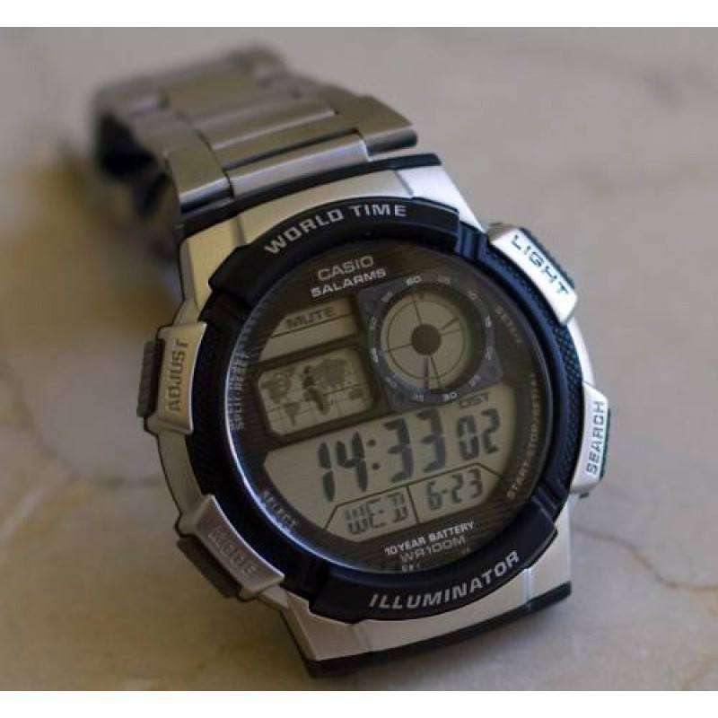 Casio AE-1000WD-1A Silver Stainless Watch for Men-Watch Portal Philippines