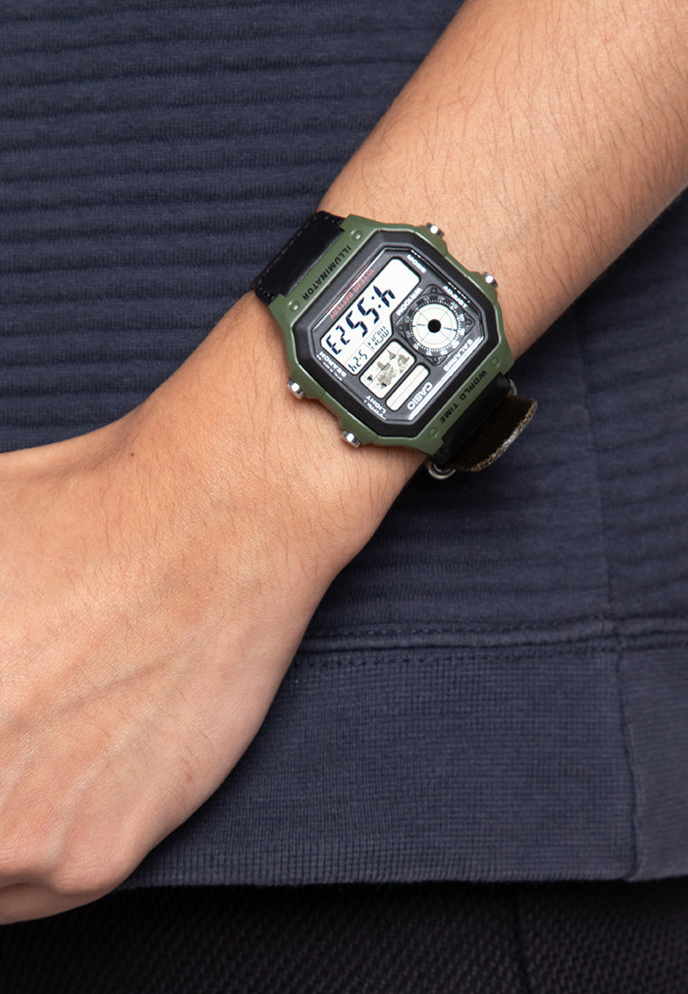 Casio AE-1200WHB-3BVDF Digital Leather Strap Watch For Men-Watch Portal Philippines