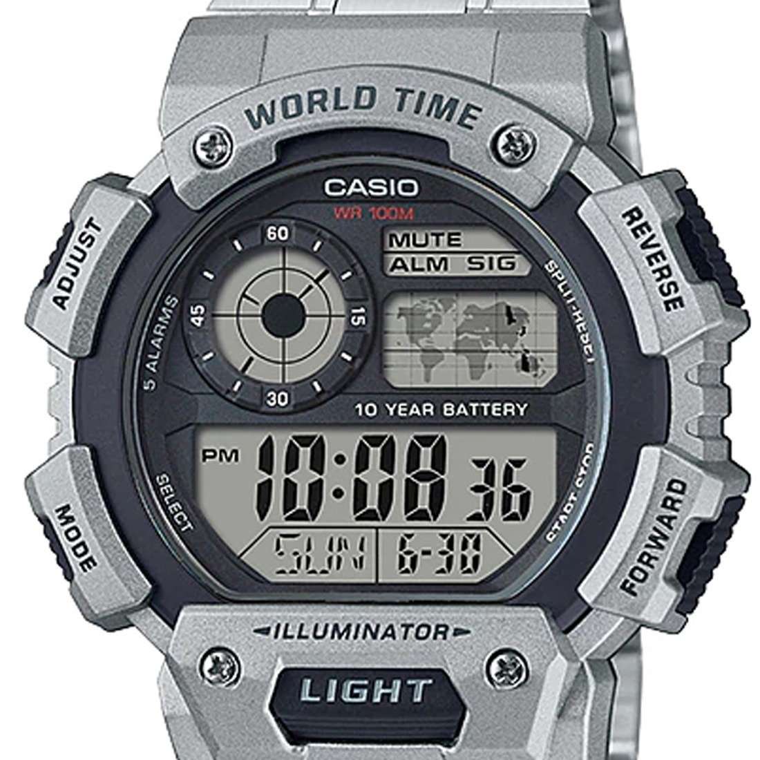Casio AE-1400WHD-1AVDF Silver Stainless Watch for Men-Watch Portal Philippines