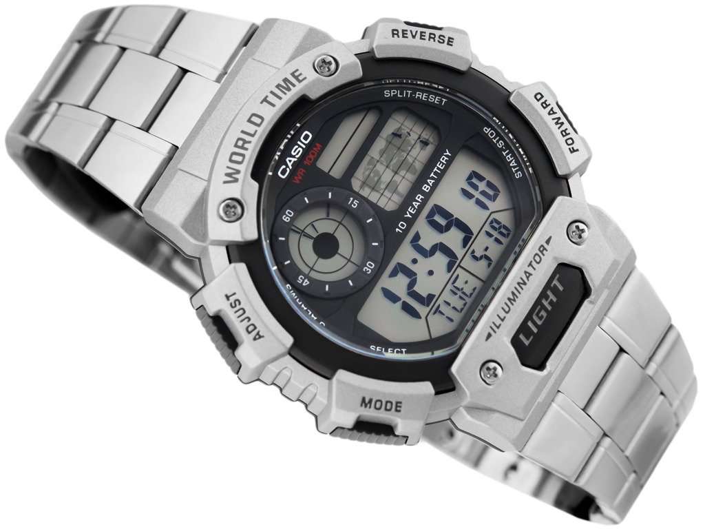 Casio AE-1400WHD-1AVDF Silver Stainless Watch for Men-Watch Portal Philippines