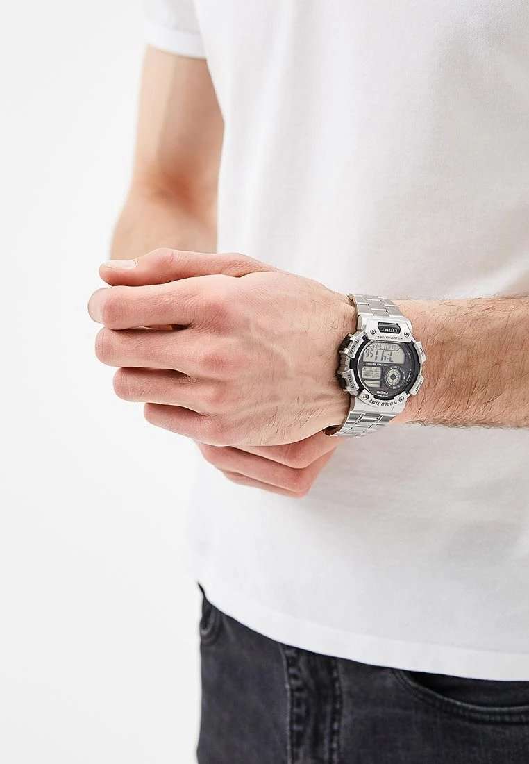 Casio AE-1400WHD-1AVDF Silver Stainless Watch for Men-Watch Portal Philippines